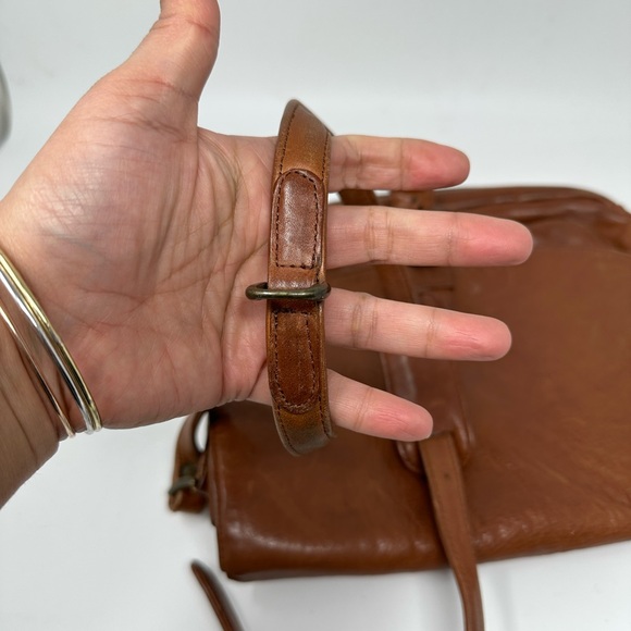Vintage Bree Germany Brown Saddle Leather Crossbody Bag - Picture 16 of 16